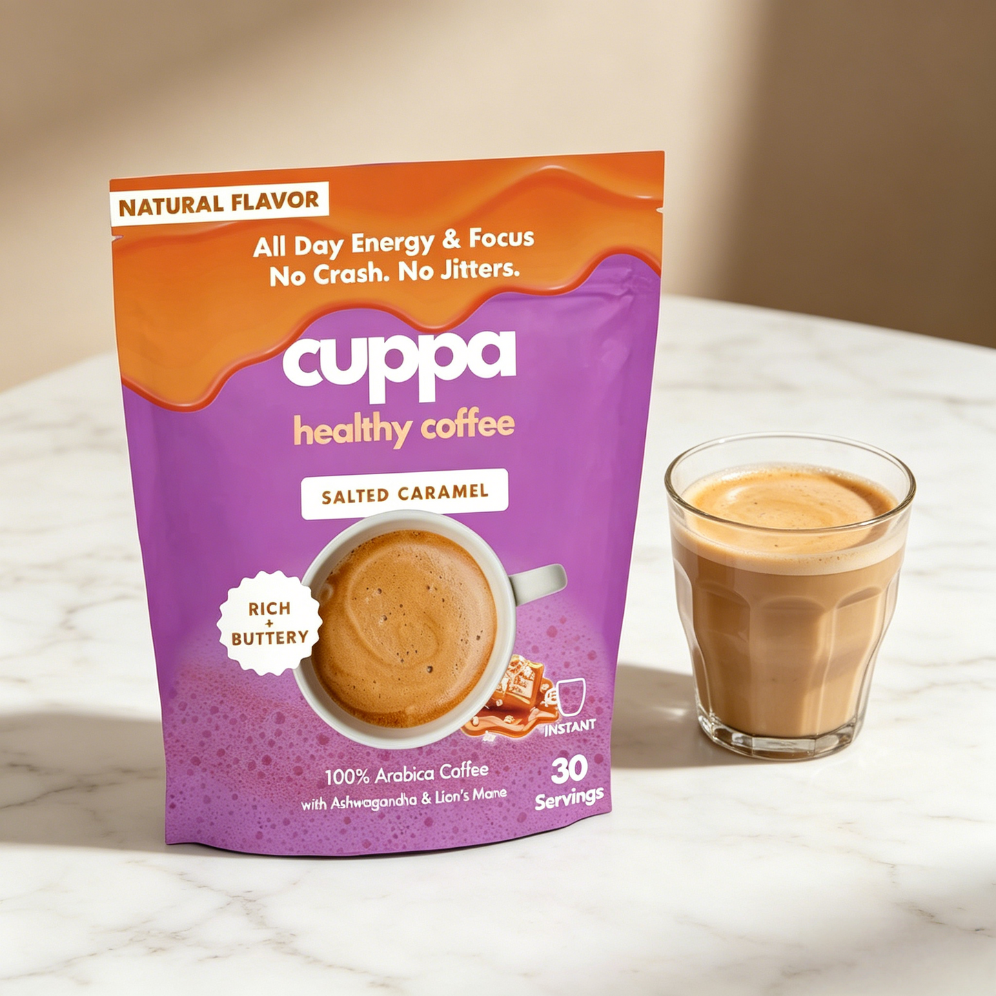 Cuppa Lion’s Mane & Ashwagandha Healthy Coffee 30 Servings